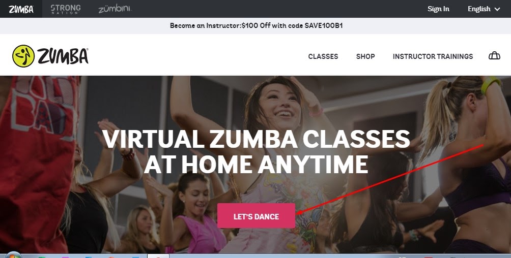 Virtual dance classes by Zumba
