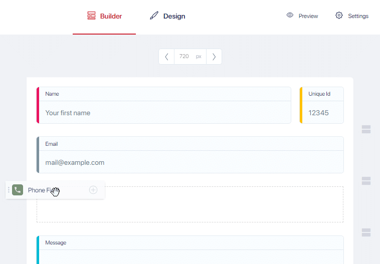 contact form example