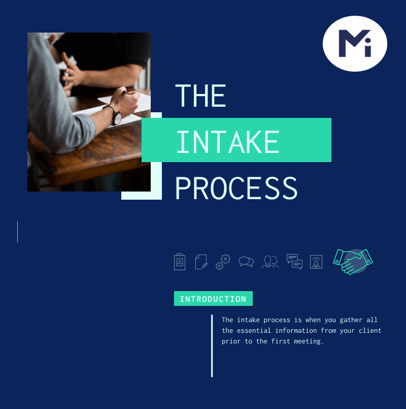 Intake Process Intro - Infographic