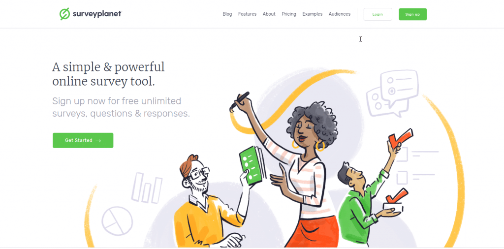 SurveyPlanet Homepage Screenshot