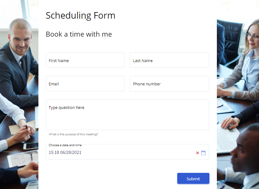 book an appointment form template - FormBuilder