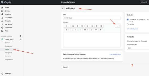 Add Contact Us form to Shopify   FormBuilder form builder