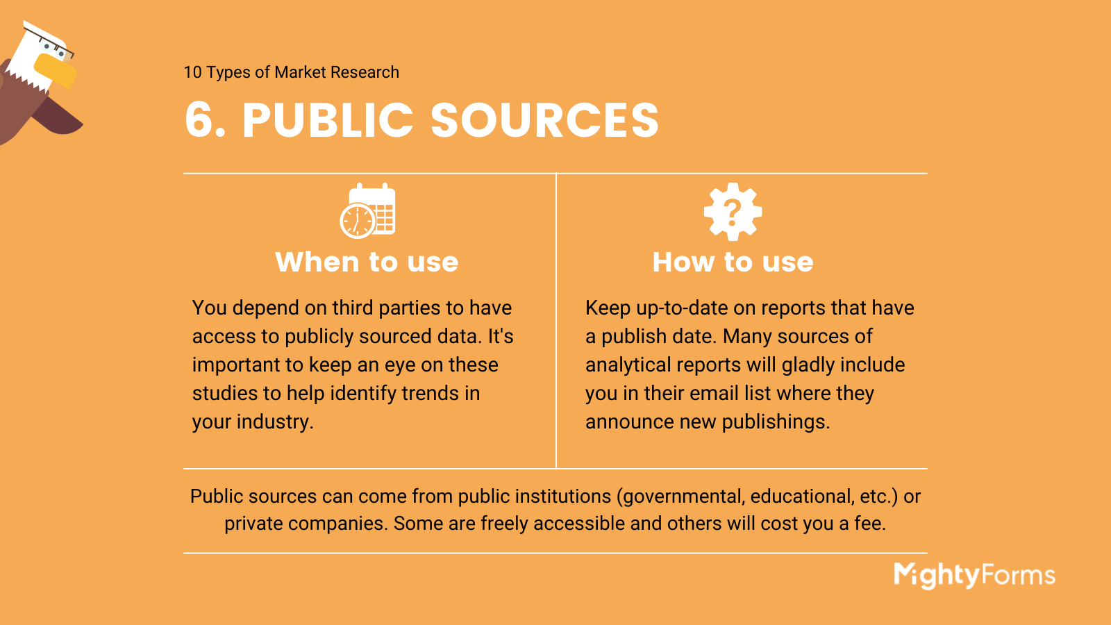 Types of Market Research - Public Sources - infographic  FormBuilder