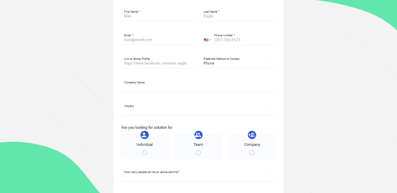 Pre-sale Customer Consultation Form