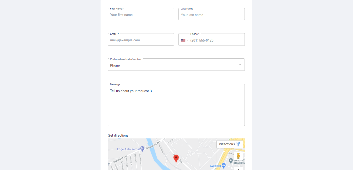 Contact form