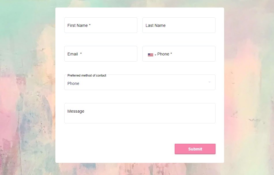 Web Form Example