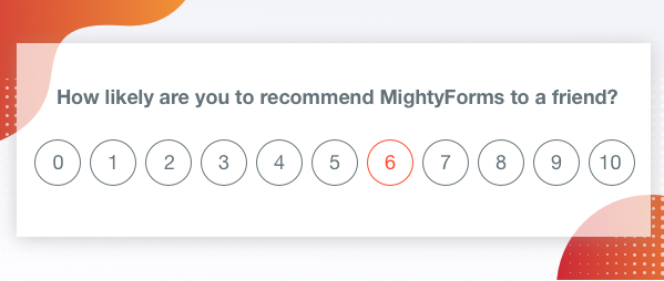 NPS example   FormBuilder